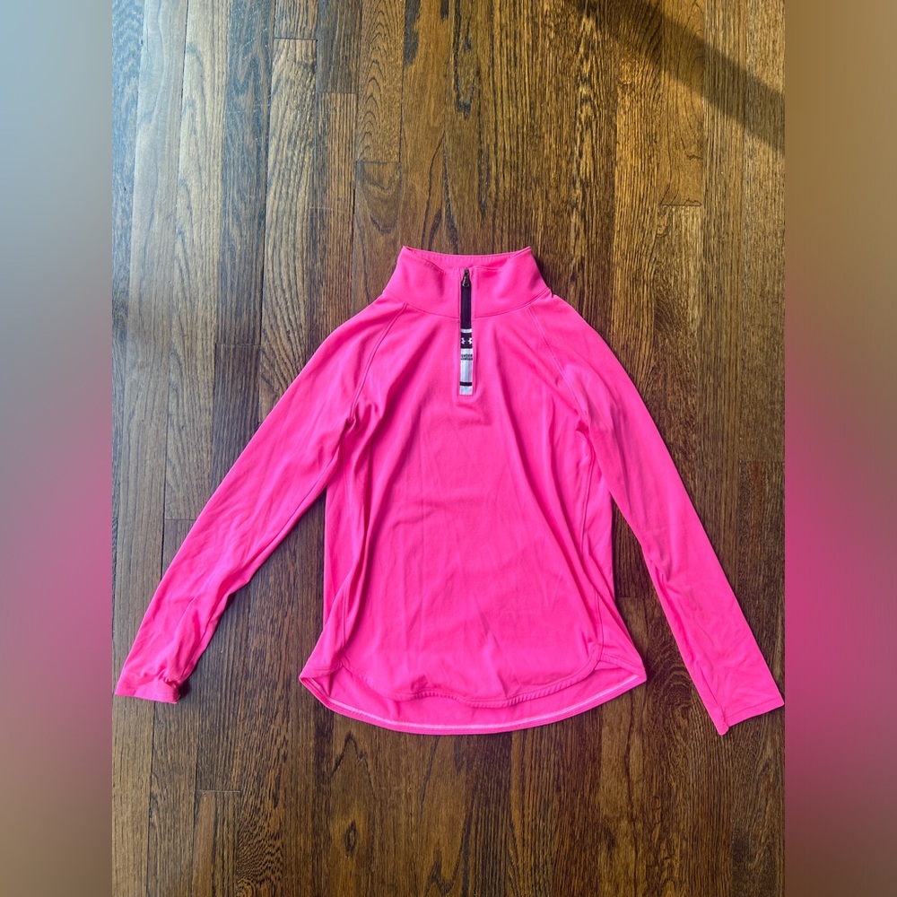 Under Armour Pink Quarter-Zip (Girls XL)